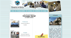 Desktop Screenshot of cirurgiahospitaldabaleia.com.br