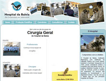 Tablet Screenshot of cirurgiahospitaldabaleia.com.br
